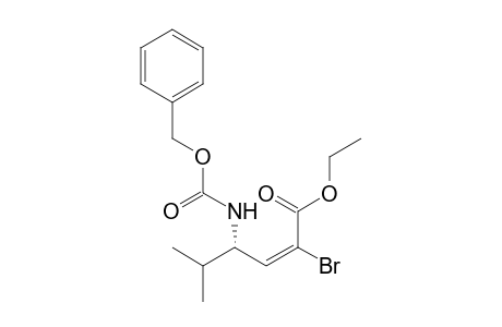 Ethyl (2E,4S)-4-[(Benzyloxy)carbonylamino]-2-bromo-5-methylhex-2-enoate