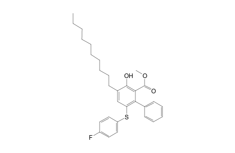 Methyl 4-Decyl-6-[(4-fluorophenyl)sulfanyl]-3-hydroxy-1,1'-biphenyl-2-carboxylate