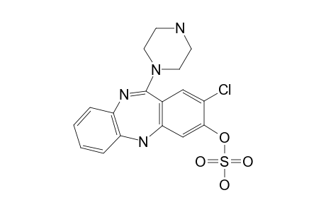 7-HYDROXY-8-CHLORO-11-(4-METHYL-1-PIPERAZINYL)-5H-DIBENZO-[B,E]-[1,4]-DIAZEPINE-SULFATE
