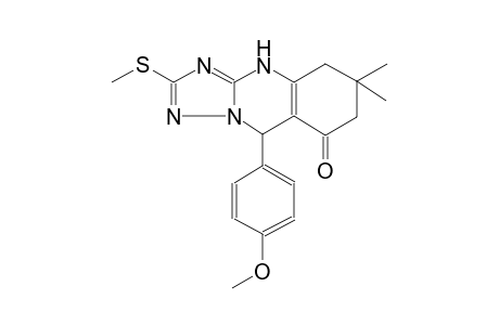 9-(4-Methoxyphenyl)-6,6-dimethyl-2-(methylsulfanyl)-5,6,7,9-tetrahydro[1,2,4]triazolo[5,1-b]quinazolin-8(4H)-one