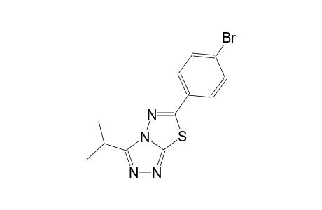 [1,2,4]triazolo[3,4-b][1,3,4]thiadiazole, 6-(4-bromophenyl)-3-(1-methylethyl)-