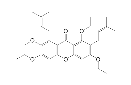 1,7-bis(3-Methylbut-2-enyl)-3,6,8-triethoxy-2-methoxyxanthen-9-one