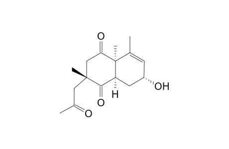 (2R,4aR,7R,8aR)-2,4a,7,8,-Tetrahydro-7-Hydroxy-2,4a,5-trimethyl-2-(2-oxopropyl)naphthalene-1,4(2H,8aH)-dione