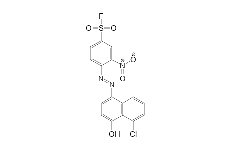 Benzenesulfonyl fluoride, 4-[2-(5-chloro-4-hydroxy-1-naphthalenyl)diazenyl]-3-nitro-