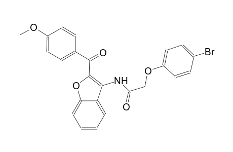 2-(4-bromophenoxy)-N-[2-(4-methoxybenzoyl)-1-benzofuran-3-yl]acetamide