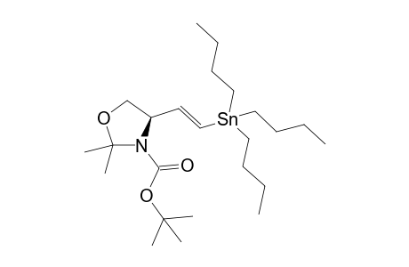 (R,E)-2,2-Dimethyl-3-(tert-butoxycarbonyl)-4-[(2-tributylstannyl)ethen-1-yl)oxazolidine