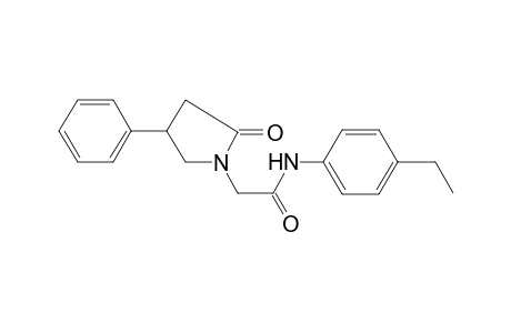 Acetamide, N-(4-ethylphenyl)-2-(2-oxo-4-phenyl-1-pyrrolidinyl)-