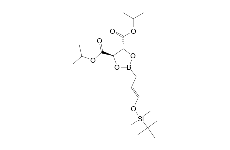 (4R,5R)-2-[(E)-3-(tert-butyl-dimethyl-silyl)oxyprop-2-enyl]-1,3,2-dioxaborolane-4,5-dicarboxylic acid diisopropyl ester