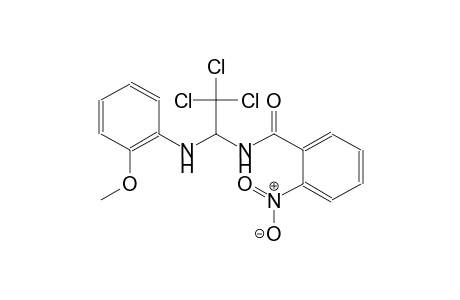 2-nitro-N-[2,2,2-trichloro-1-(2-methoxyanilino)ethyl]benzamide