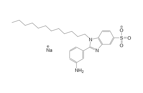 sodium 2-(3-aminophenyl)-1-dodecyl-1H-benzimidazole-5-sulfonate