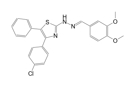 benzaldehyde, 3,4-dimethoxy-, [4-(4-chlorophenyl)-5-phenyl-2-thiazolyl]hydrazone