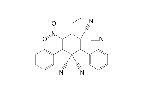 4-Ethyl-5-nitro-2,6-diphenylcyclohexane-1,1,3,3-tetracarbonitrile
