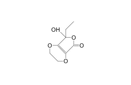 (.+-.)7-Ethyl-7-hydroxy-2,3-dihydro-7H-furo(3,4-B)(1,4)dioxin-5-one