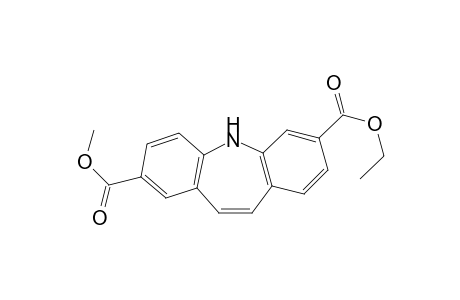 2-Carbomethoxy-7-carboethoxy-5H-dibenzo[b,f]azepine