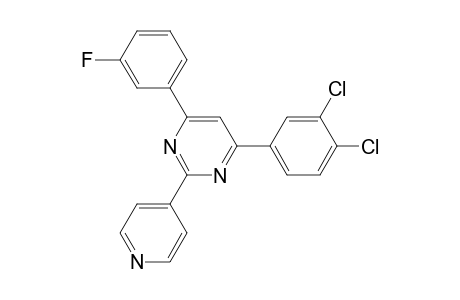 Pyrimidine, 4-(3,4-dichlorophenyl)-6-(3-fluorophenyl)-2-(4-pyridinyl)-