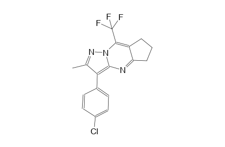 5H-cyclopenta[d]pyrazolo[1,5-a]pyrimidine, 3-(4-chlorophenyl)-6,7-dihydro-2-methyl-8-(trifluoromethyl)-