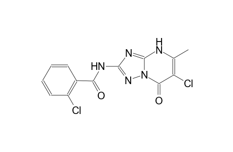 2-chloro-N-(6-chloro-5-methyl-7-oxo-4,7-dihydro[1,2,4]triazolo[1,5-a]pyrimidin-2-yl)benzamide