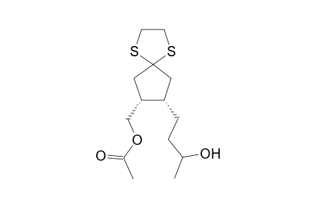 (3R, 4S)-3-[(3.xi.)-3'-Hydroxybutyl]-4-(acetoxymethyl)cyclopentanone-Ethylene Dithioacetal