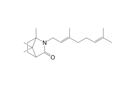 3-[(2E)-3,7-dimethylocta-2,6-dienyl]-4,7,7-trimethyl-3-azabicyclo[2.2.1]heptan-2-one