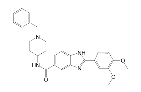 N-(1-benzylpiperidin-4-yl)-2-(3,4-dimethoxyphenyl)-1H-benzo[d]imidazole-5-carboxamide