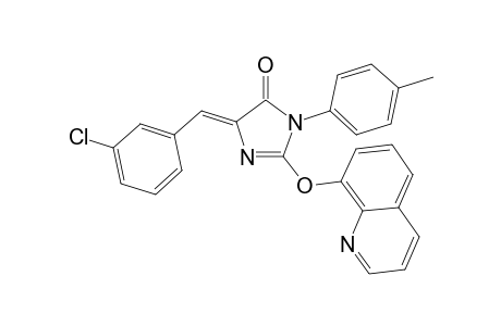 5-(3-Chlorobenzylidene)-3-(4-methylphenyl)-2-(8-quinolinoxy)-4H-imidazolin-4-one