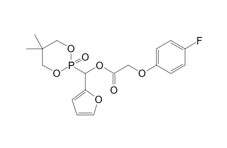 2-(4-fluorophenoxyacetoxy)(2-furyl)methyl-5,5-dimethyl-1,3,2-dioxaphospha-2-onephosphonate