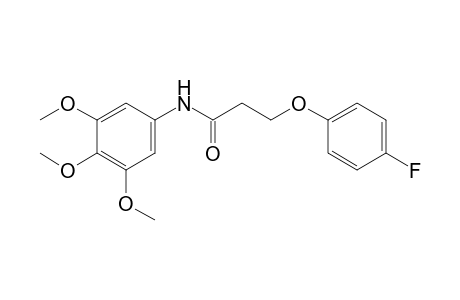 3-(p-fluorophenoxy)-3',4',5'-trimethoxypropionanilide