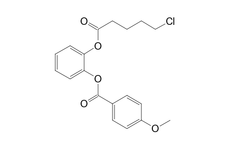 1,2-Benzenediol, o-(4-methoxybezoyl)-o'-(5-chlorovaleryl)-