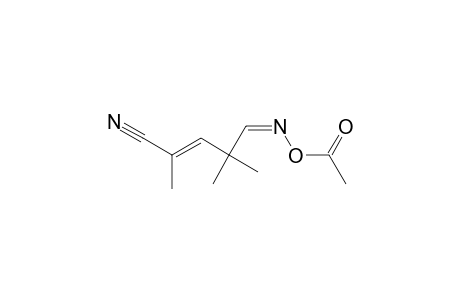 2-Pentenenitrile, 5-[(acetyloxy)imino]-2,4,4-trimethyl-, (E,Z)-