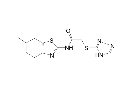 N-(6-methyl-4,5,6,7-tetrahydro-1,3-benzothiazol-2-yl)-2-(4H-1,2,4-triazol-3-ylsulfanyl)acetamide