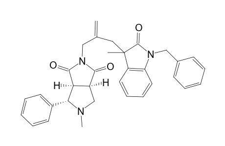 2-[2-(1-Benzyl-3-methyl-2-oxo-2,3-dihydro-1H-indole-3-ylmethyl)allyl]-5-methyl-4-phenyl-1,3,3a.alpha.,4.beta.,6.alpha.,beta.,6a.alpha.-hexahydropyrrolo[3,4-c]pyrrole-1,3-dione