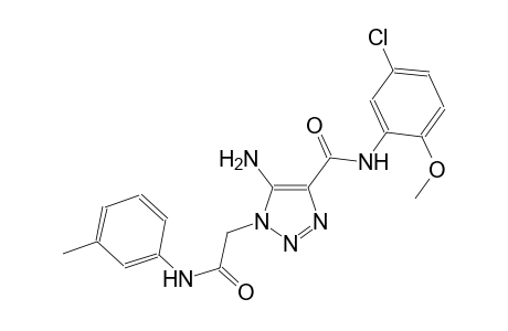 5-amino-N-(5-chloro-2-methoxyphenyl)-1-[2-oxo-2-(3-toluidino)ethyl]-1H-1,2,3-triazole-4-carboxamide