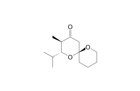 1,7-Dioxaspiro[5.5]undecan-4-one, 3-methyl-2-(1-methylethyl)-, (2.alpha.,3.beta.,6.beta.)-(.+-.)-