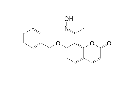 7-(benzyloxy)-8-[(1E)-N-hydroxyethanimidoyl]-4-methyl-2H-chromen-2-one