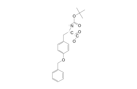 tert-BUTOXY-CARBONYL-(O-BENZYL)-L-[1,2-13C2,15N]-TYROSINE;E-ISOMER