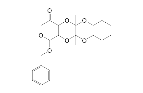 2-Benzyloxy-8,9-diisobutyloxy-8,9-dimethyl-3,7,10-trioxabicyclo[4.4.0]decane-5-one