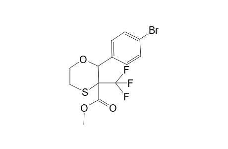 Methyl 2-(4-bromophenyl)-3-(trifluoromethyl)-1,4-oxathiane-3-carboxylate