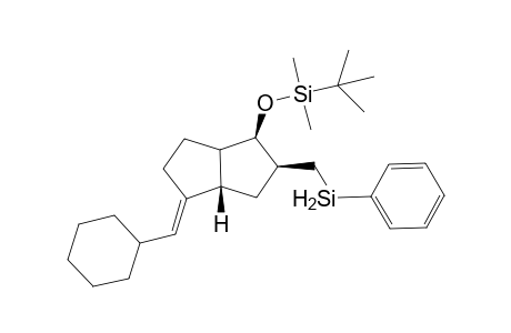 (5E,1R*,2R*,4S*,8R*)-1-[(tert-Butyldimethylsilyl)oxy]-5-(cyclohexylmethylene)-2-[(phenylsilyl)methyl]bicyclo[3.3.0]octane