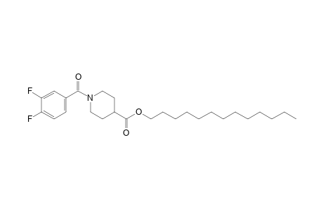 Isonipecotic acid, N-(3,4-difluorobenzoyl)-, tridecyl ester