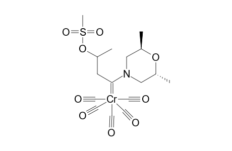 [1-(2,6-Dimethylmorpholin-4-yl)-3-methanesulfonyloxybutylidene]pentacarbonylchromium complex
