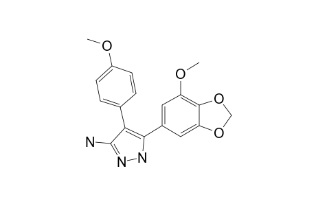 4-(4-Methoxyphenyl)-5-(3-methoxy-4,5-methylenedioxyphenyl)-1H-pyrazol-3-amine