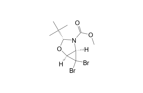 Methyl (1S,3R,5R)-3-(t-butyl)-6,6-dibromo-2-oxa-4-azabicyclo[3.1.0]hexane-4-carboxylate