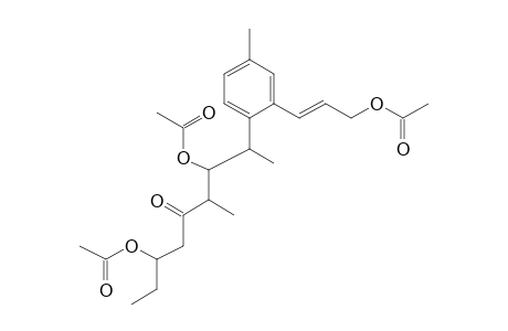 3,7-Dihydroxy-2-[2-[(E)-3-hydroxyprop-1-enyl]-4-methylphenyl]-4-methylnonan-5-one, triacetate