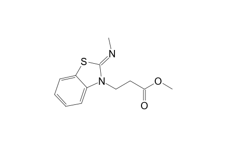 Methyl 3-((2E)-2-[(E)-methylimino]-1,3-benzothiazol-3(2H)-yl)propanoate