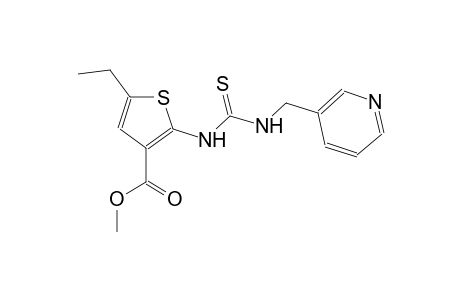 methyl 5-ethyl-2-({[(3-pyridinylmethyl)amino]carbothioyl}amino)-3-thiophenecarboxylate