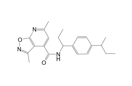 N-[1-(4-sec-butylphenyl)propyl]-3,6-dimethylisoxazolo[5,4-b]pyridine-4-carboxamide