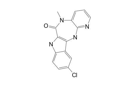 5,6-DIHYDRO-5-METHYL-10-CHLORO-PYRIDO-[3',2'-2,3]-1,4-DIAZEPINO-[5,6-B]-INDOL-6(12H)-ONE