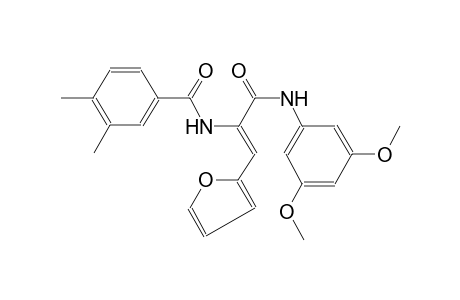 benzamide, N-[(Z)-1-[[(3,5-dimethoxyphenyl)amino]carbonyl]-2-(2-furanyl)ethenyl]-3,4-dimethyl-