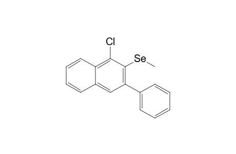 1-Chloro-3-phenyl-2-(methylseleno)naphthalene