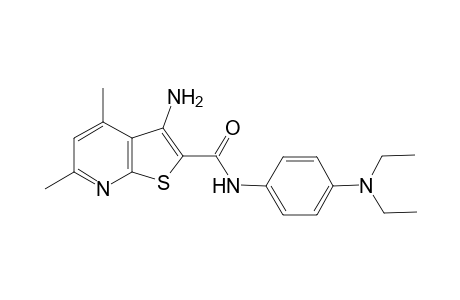 3-Amino-N-[4-(diethylamino)phenyl]-4,6-dimethylthieno[2,3-b]pyridine-2-carboxamide